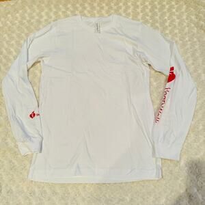 American Heart Heartwalk Coach Women White Long Sleeve Cotton T Shirt NEW Medium